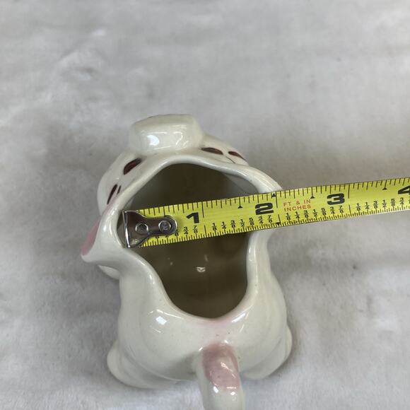 Vintage Ceramic Pig & Elephant Planters Kitsch Super Cute 4in x 3.5in Bnft Chrty - Picture 5 of 16